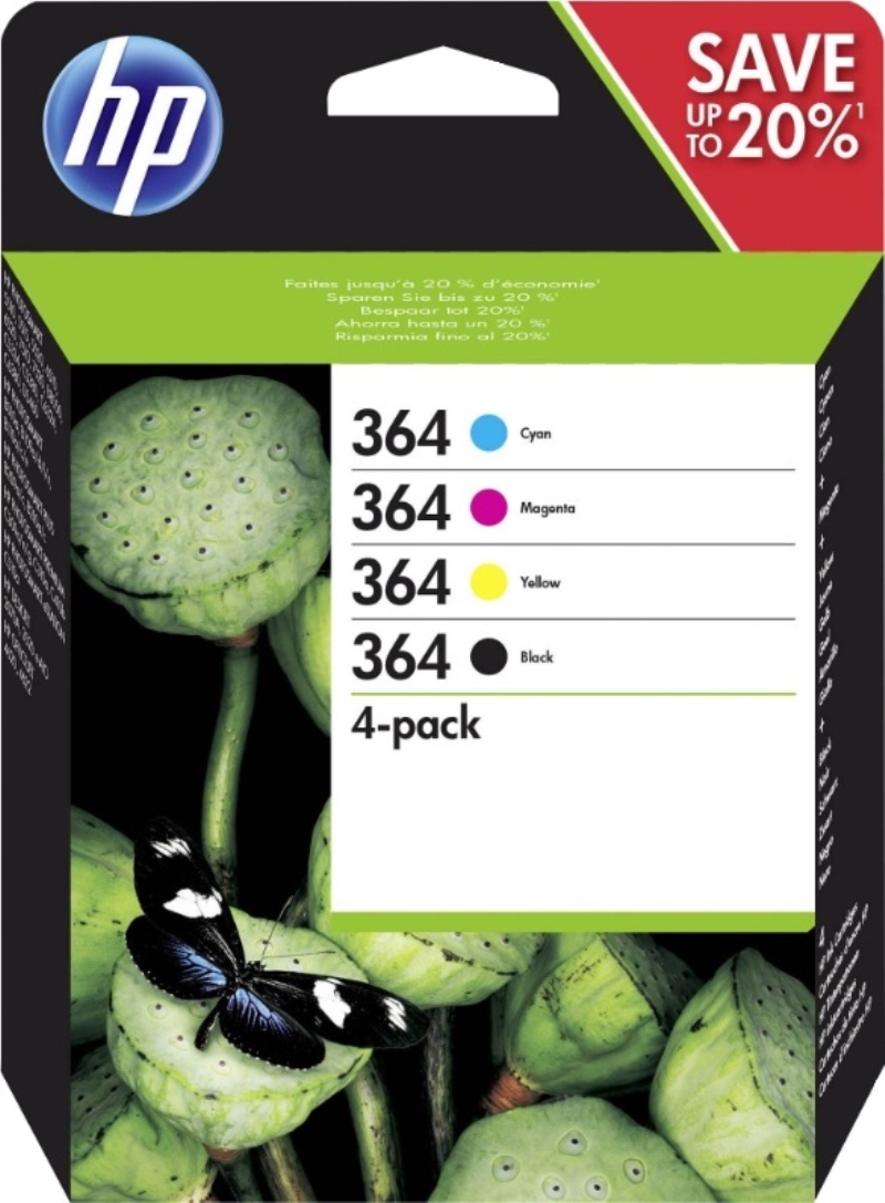 HEWLETT PACKARD Cartuccia originale HP InkJet 364 (N9J73AE) nero e tricromia